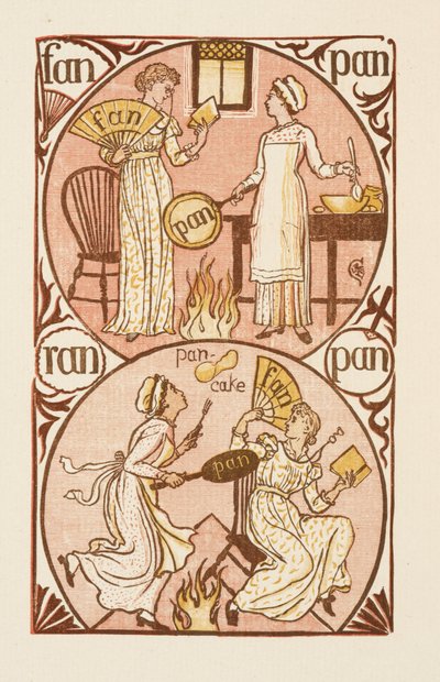 文字 N で終わる韻を踏む単語. ゴールデン プライマー 作： Walter Crane
