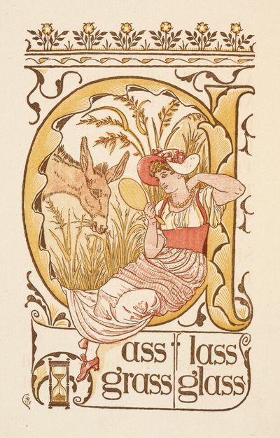Rhyming words ending in the letter S. A woman holding a face mirror. The Golden primer.   1451052   ja       japanese Successfully Translated  Original: Set of Seven: Shakespeares Seven Ages of Man Translat: Set of Seven: Shakespeare