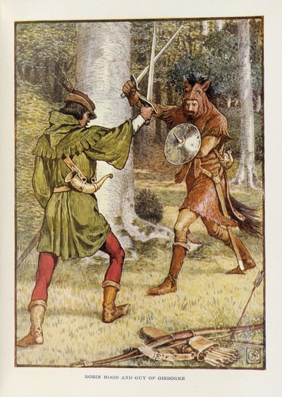 ロビン・フッドとガイ・オブ・ギズボーン 作： Walter Crane