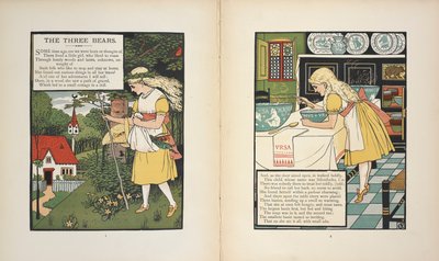 物語「三匹のくま」の登場人物、シルバーロックス。 作： Walter Crane