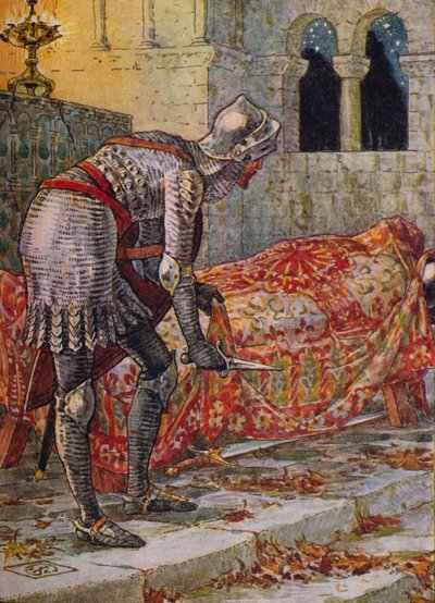 チャペルペリラスのランスロット卿、1911年。 作： Walter Crane