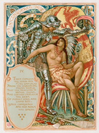 スペイン征服 作： Walter Crane