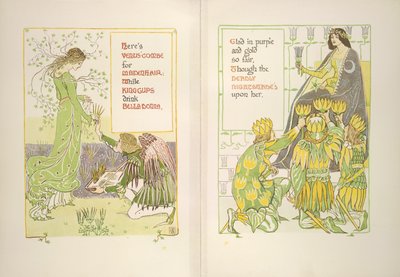 ヴィーナスのコームとキングカップ 作： Walter Crane