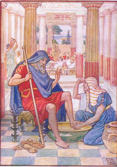 いや、本当に、あなたはオデュッセウス、ギリシャの物語、1930年代からのイラスト 作： Walter Crane