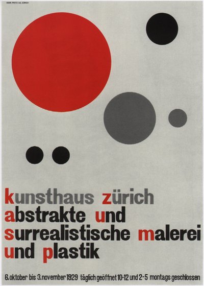 抽象とシュルレアリスムの絵画展、1929 作： Walter Cyliax