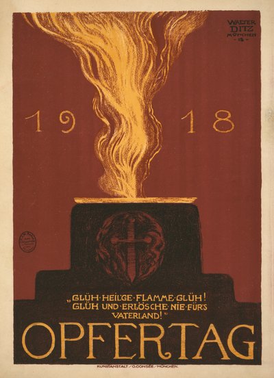 1918年オプフェルタグ犠牲の日、1918年。 作： Walter Ditz