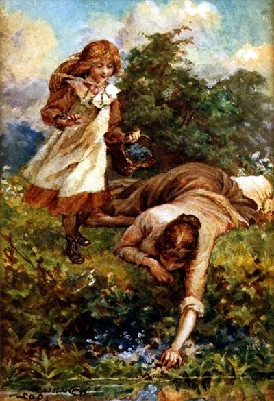 ブルーベルの摘み取り 作： Walter Duncan