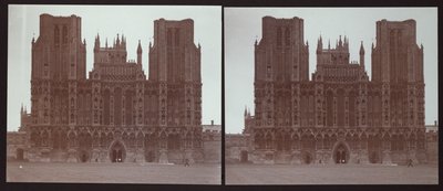 ウェルズ大聖堂、カテドラル・グリーン、ウェルズ、メンディップ、サマセット、1913年 作： Walter Edward Zehetmayr
