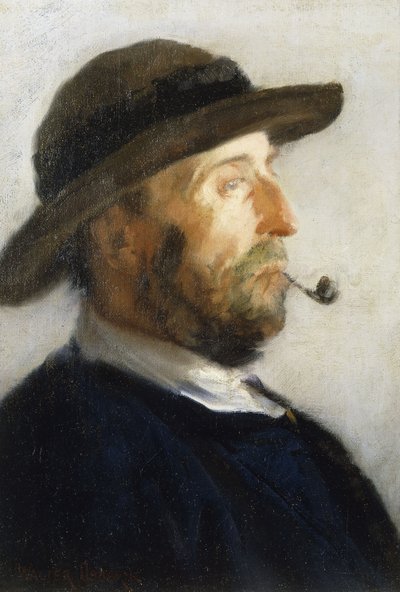 アーティストの肖像、1884 作： Walter Frederick Osborne