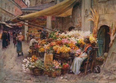 リアルト、ヴェネツィアの屋台、c1900 1913 作： Walter Frederick Roofe Tyndale