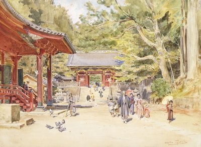 ストリートシーン、日本 作： Walter Frederick Roofe Tyndale