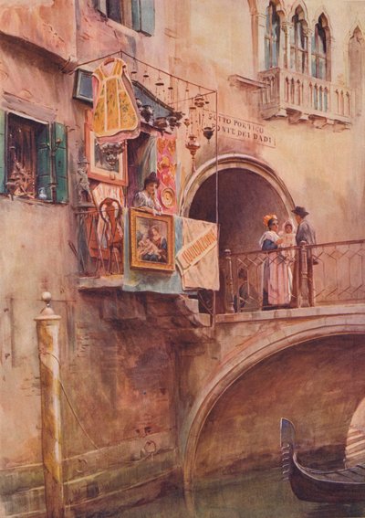 古代の店、ヴェネツィア、c1900 1913 作： Walter Frederick Roofe Tyndale
