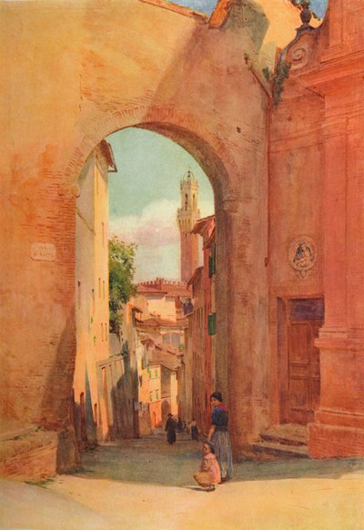 アルコディS.ジュゼッペ、シエナ、c1900 1913 作： Walter Frederick Roofe Tyndale