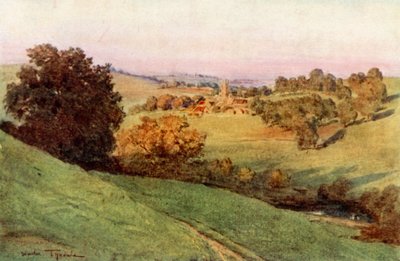 Bathford, Near Bath (カラーリトグラフ) 作： Walter Frederick Roofe Tyndale
