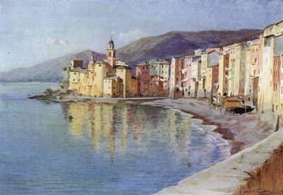 イタリア・カモッリ（カラーリトグラフ 作： Walter Frederick Roofe Tyndale