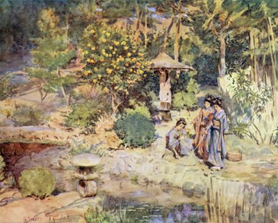冬の祭典熱海で金魚釣り 作： Walter Frederick Roofe Tyndale