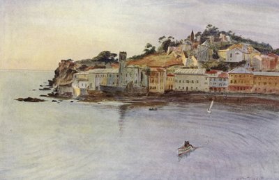 ラ・ペニソラ、セストリ・レバンテ（カラーリトグラフ 作： Walter Frederick Roofe Tyndale