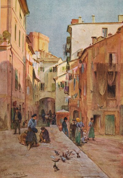ラピアッツァ、セストリレバンテ、c1910、1912 作： Walter Frederick Roofe Tyndale