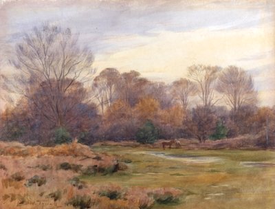 クライストチャーチ・ロードにて（水彩画） 作： Walter Frederick Roofe Tyndale
