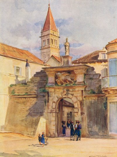 トラウの門のひとつ（カラーリトグラフ） 作： Walter Frederick Roofe Tyndale