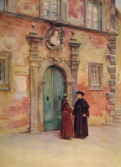 パラッツォネグローニ、モンテプルチャーノ、c1900 1913 作： Walter Frederick Roofe Tyndale