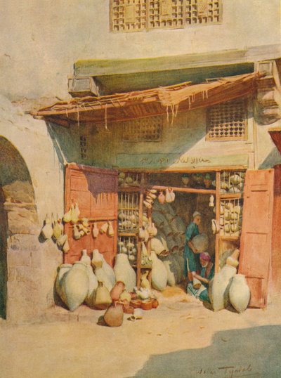 ナイル村の陶器バザール、1905年、1912年 作： Walter Frederick Roofe Tyndale