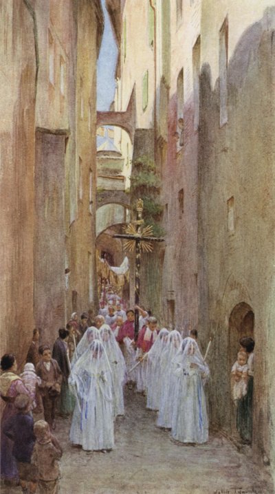 行列、サンレモ、イタリア 作： Walter Frederick Roofe Tyndale