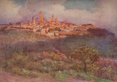 ヴァルDElsaのサンジミニャーノ、c1900 1913 作： Walter Frederick Roofe Tyndale