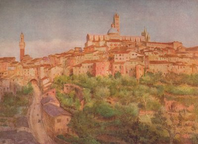 シエナ：丘の上の町、c1900 1913 作： Walter Frederick Roofe Tyndale