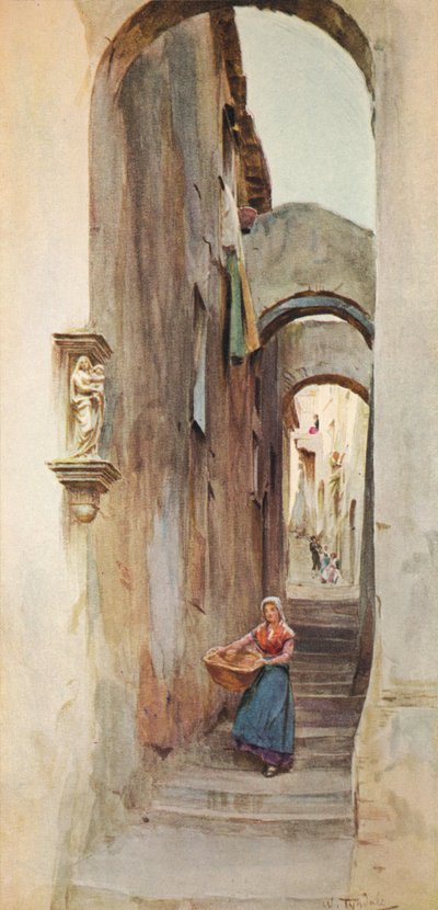 セルボサンバルトロメオのストリート、1910年、1912年 作： Walter Frederick Roofe Tyndale