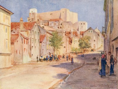 ハイ・ストリート、セベニコ（カラーリトグラフ） 作： Walter Frederick Roofe Tyndale