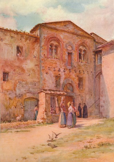 プロボストの家、サンジミニャーノ、c1900 1913 作： Walter Frederick Roofe Tyndale