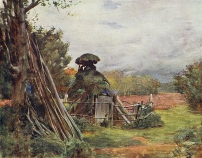 ザ・ニュー・フォレストチャコール・バーナーズ・ハット、マーカッシュ（カラーリトグラフ 作： Walter Frederick Roofe Tyndale