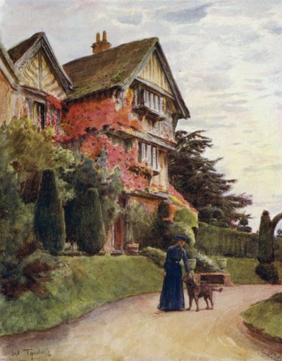 ザ・ニュー・フォレストリトルクロフト、リンドハースト(カラーリトグラフ) 作： Walter Frederick Roofe Tyndale