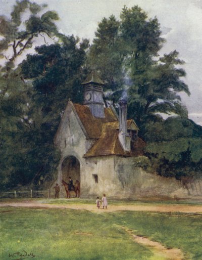 ザ・ニュー・フォレストThe Gateway, Beaulieu Palace (カラーリトグラフ) 作： Walter Frederick Roofe Tyndale