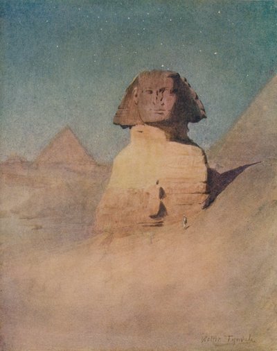 月光によるスフィンクス、c1905、1912 作： Walter Frederick Roofe Tyndale