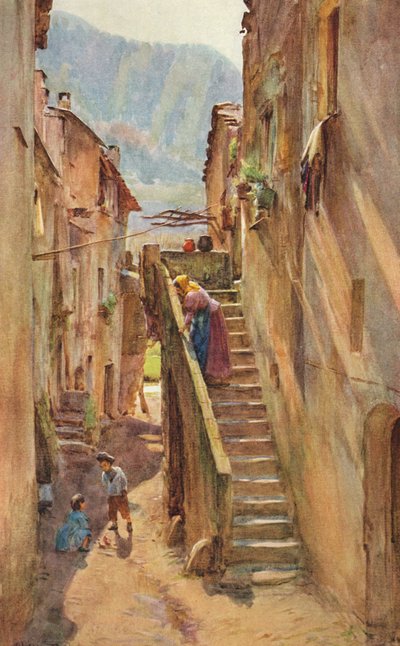 ヴィコロデルポンテ、ヴィラヌオーヴァディアルベンガ、c1910、1912 作： Walter Frederick Roofe Tyndale