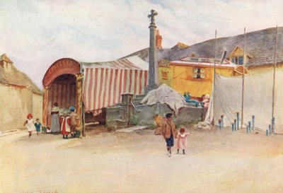 ウェセックスウェセックス・フェアの一角（カラーリトグラフ） 作： Walter Frederick Roofe Tyndale