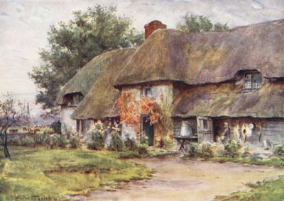 ウェセックスドーセットの典型的な酪農家、フロムのコーカーズ（カラーリトグラフ） 作： Walter Frederick Roofe Tyndale