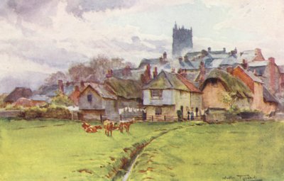 ウェセックスドーチェスター、フォーディントン（カラーリトグラフ） 作： Walter Frederick Roofe Tyndale