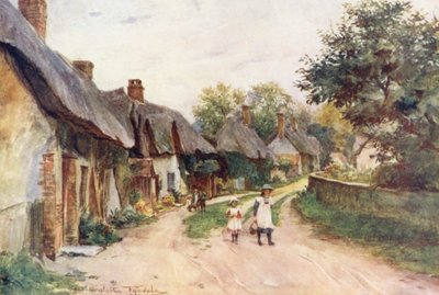 ウェセックスドーセット州モートン（カラーリトグラフ） 作： Walter Frederick Roofe Tyndale
