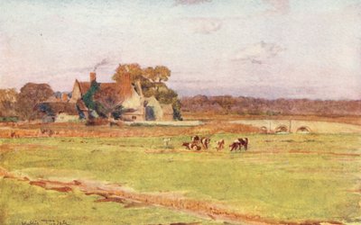 ウェセックスウール・マナー・ハウス（カラーリトグラフ） 作： Walter Frederick Roofe Tyndale