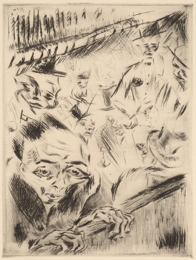 劇場のロバート、1918年 作： Walter Gramatte