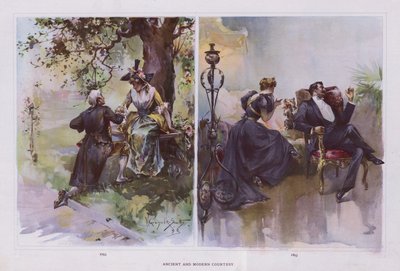 古今東西の礼儀作法（カラーリトグラフ 作： Walter Granville Smith