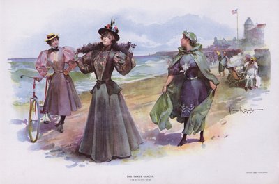 三人の女神」（カラーリトグラフ 作： Walter Granville Smith