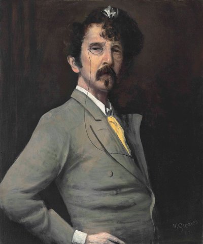 ジェームズマクニールウィスラーの肖像 作： Walter Greaves