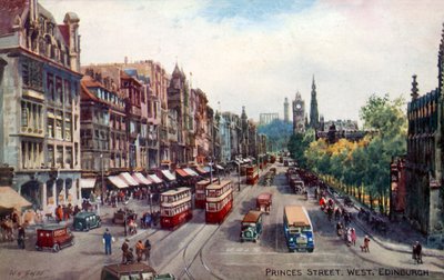 Princes Street、West、Edinburgh 作： Walter Henry Sweet