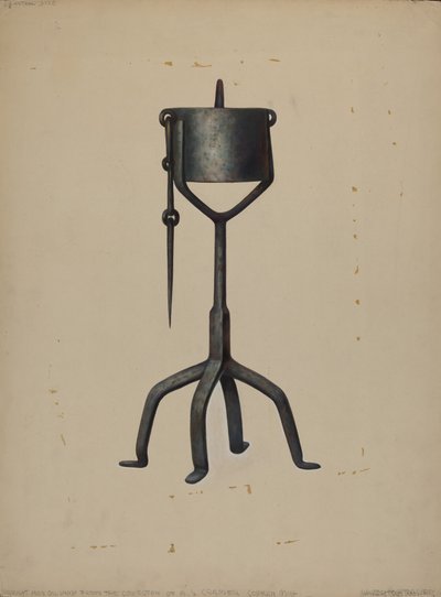オイルランプ、1938年頃 作： Walter Hochstrasser