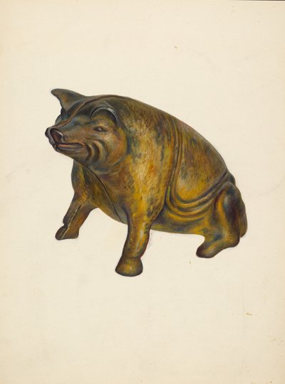 トイバンク：ピッグ、1939年頃 作： Walter Hochstrasser