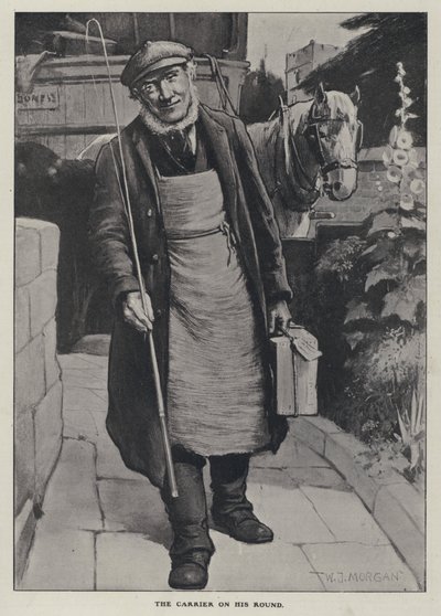 巡回中のキャリア（リトグラフ 作： Walter Jenks Morgan